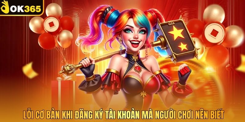 Lỗi cơ bản khi đăng ký tài khoản mà người chơi nên biết